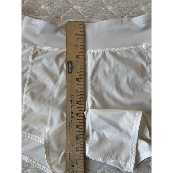 Lululemon Speed Up Shorts Womens Size 10 White Quick Dry Running Athletic Logo - Picture 7 of 8